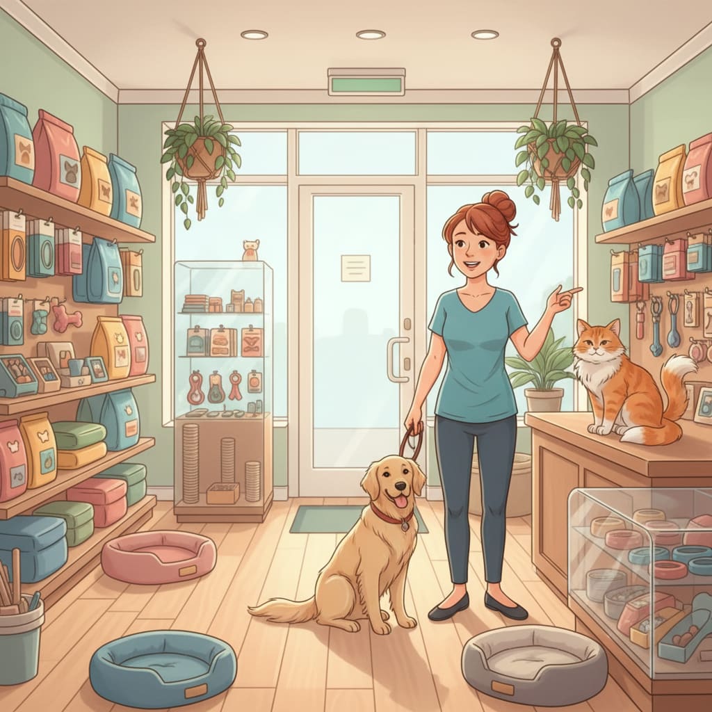 Innenansicht des Asimba Pet Shop Vienna